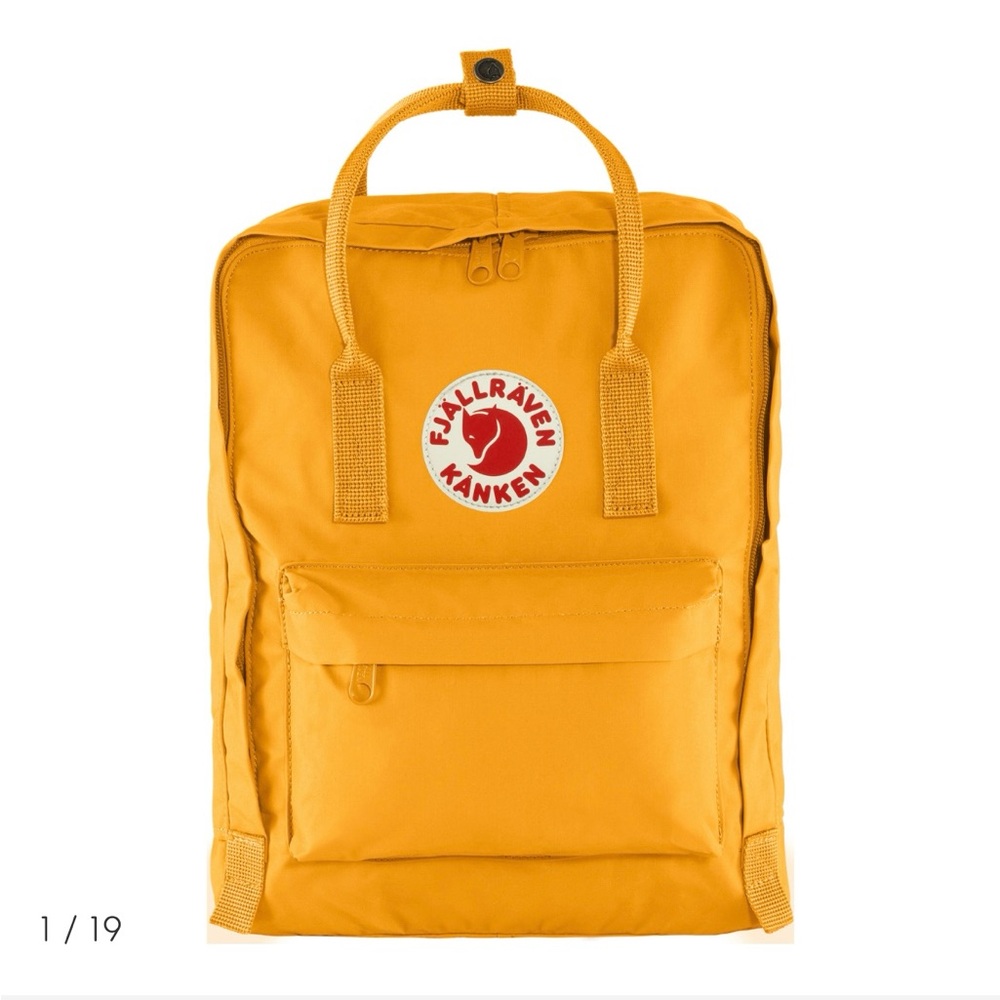 FJALLRAVEN KANKEN Warm Yellow Iconic Backpack